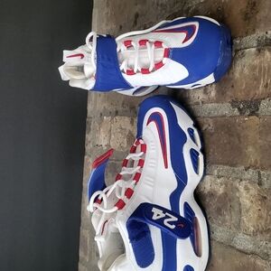 Kids Blue and White Athletic Shoes